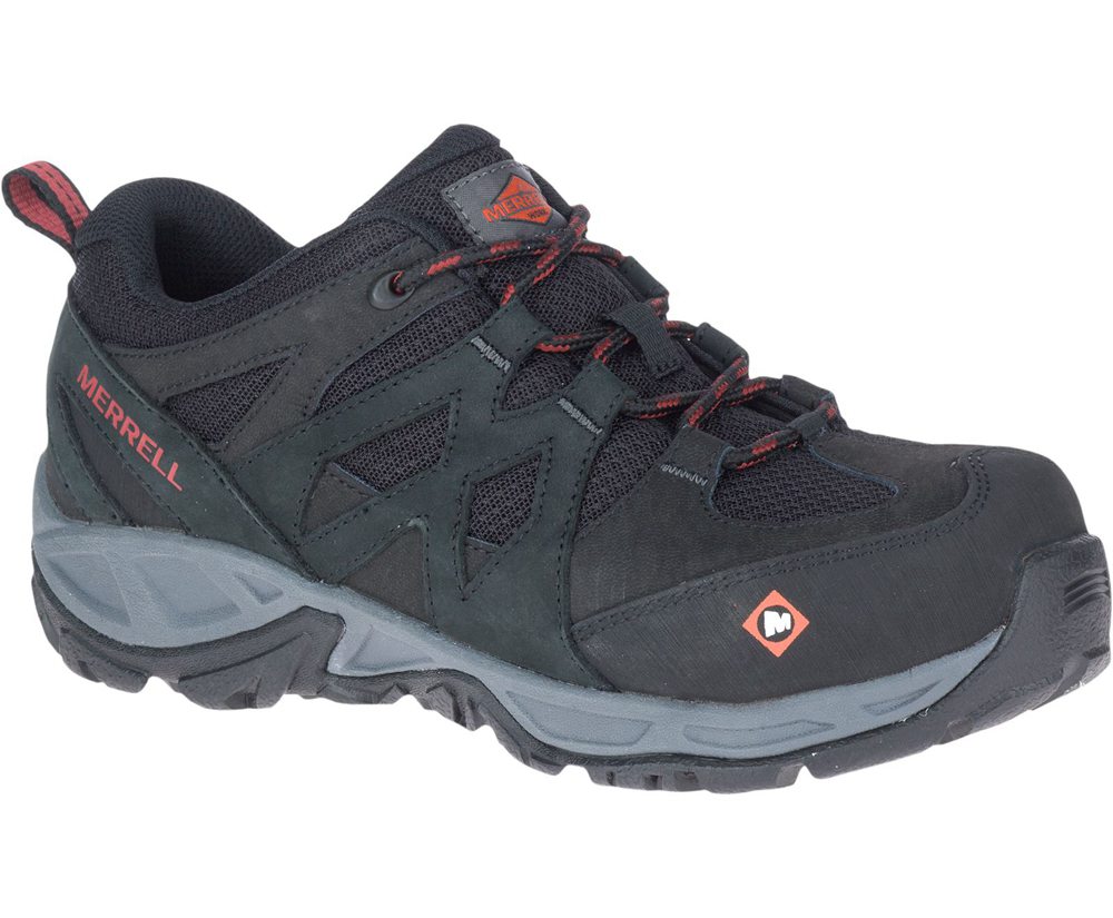 Tenis Senhora - Merrell Siren Alloy Toe Work - Pretas - DQB581679
